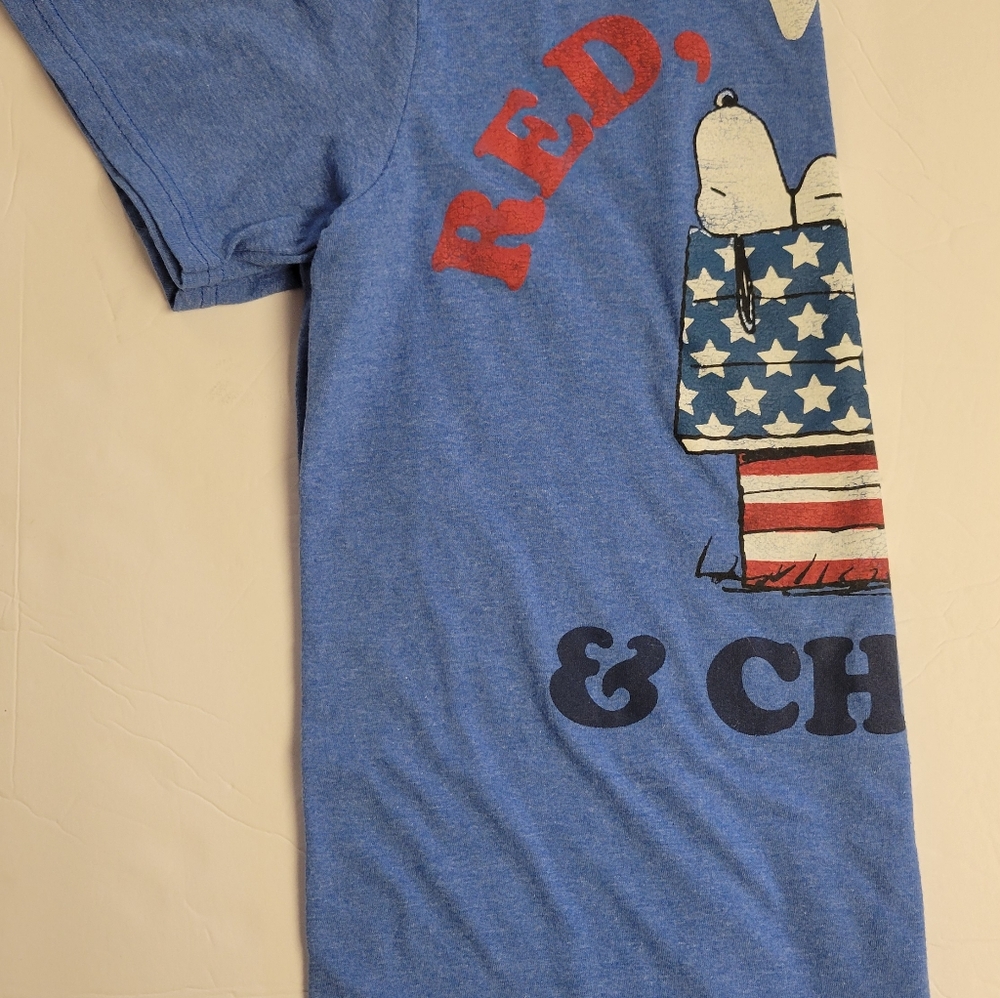 Peanuts Snoopy USA Fitted Tee - Picture 2 of 2